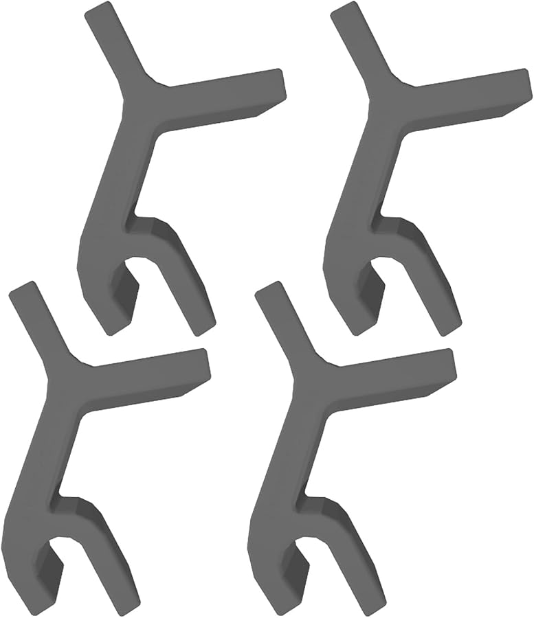 مجموعة رف صينية الخبز الأسود 4 قطع، موفر للفضاء، قوس فاصل للصواني - Image 1